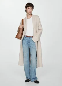 Cardigan de Punto Oversize Largo Medio Outfit 1