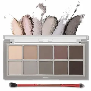 Cómo Lograr Ojos Grandes con Maquillaje Paso a Paso 7 Erinde Paleta de sombra de ojos mate de 10 colores paleta de sombra de ojos gris y marron