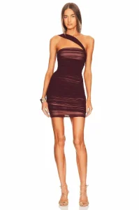 Cocktail Dresses y Party Dress Styles: Tips para cada ocasion 11 Michael Costello Vestido Honor de Malla Ciruela Oscura
