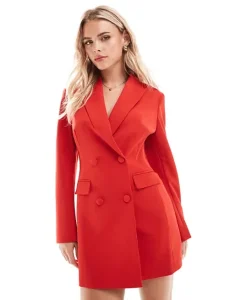 Cocktail Dresses y Party Dress Styles: Tips para cada ocasion 9 Miss Selfridge Vestido Blazer Rojo Corte Petite