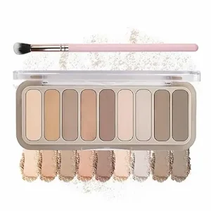 Cómo Lograr Ojos Grandes con Maquillaje Paso a Paso 6 Paleta de sombras de ojos desnudas mate de 9 colores paleta de sombras de ojos desnudas