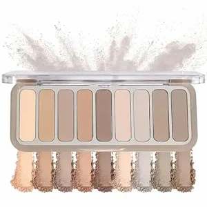 Cómo Lograr Ojos Grandes con Maquillaje Paso a Paso 13 Paleta de sombras de ojos desnudas mate mate de 9 colores, paleta de sombras de ojos neutros
