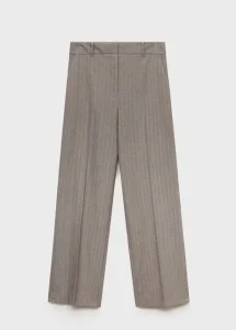 Pantalones Rectos de Tiro Medio en Colores Neutros