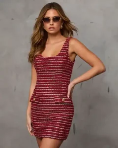 Vestido Mini de Tweed Lizabeth