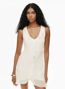 Cocktail Dresses y Party Dress Styles: Tips para cada ocasion 7 Wilfred Vestido Mini de Chifon con Volantes