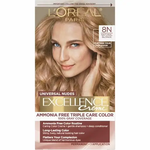 LOreal Paris Excelencia Nudes Universales Color de Cabello Permanente Rubio Natural 1 Kit
