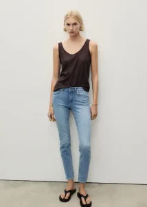Pantalones Push up de Denim Jeans de Tiro Bajo