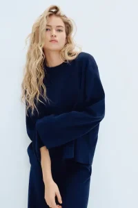 Sueter Oversized de Punto Suave para un Look de Invierno