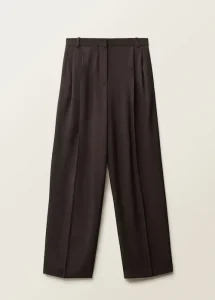 Pantalones de Lyocell Pierna Ancha para Combinación de Colores