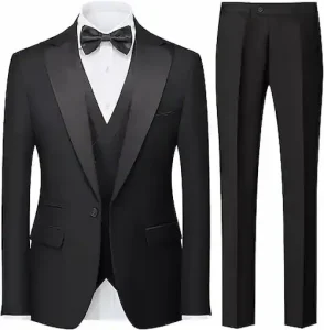 Cómo Vestir para una Boda y No Fallar en el Intento 2 Rogers Morris Trajes de esmoquin para hombre color liso 3 piezas boda