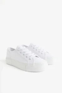 Zapatillas de Lona Blancas para Combinacion de Colores