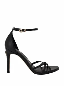 Los mejores zapatos de mujer que estilizan hoy 4 Sandalias de Tacón Stiletto de Polipiel con Tiras Anudadas y Emblema G