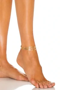 Los mejores zapatos de mujer que estilizan hoy 10 Tobillera de Espiga con Baño de Oro y Diseño de Cadena en Capas