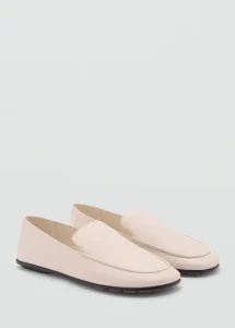 Mocasines de mujer con estilo: guía para combinarlos 11 Zapatos planos de piel de cabra 100 con diseno de punta cuadrada. Forro interior