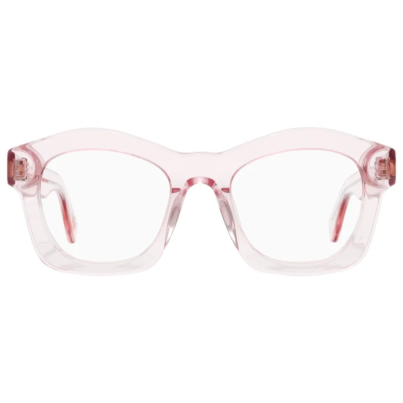Monturas de lentes para mujer modernas: elige tu estilo 19 lentes rosa nude