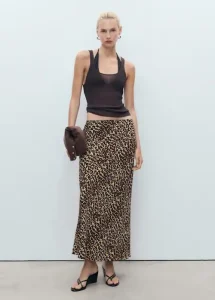 Faldas largas elegantes para cada ocasión | Inspírate 5 Leopard midi skirt